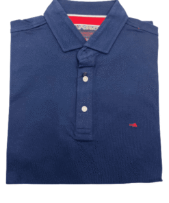 Erkek- Pike Kendinden Yaka T-shirt-Lacivert