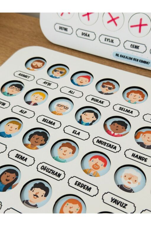 Ben Kimim,Eğlenceli Tahmin Oyunu,Kim Olduğumu Bul,Ahşap Oyuncak Eğitici Oyuncak